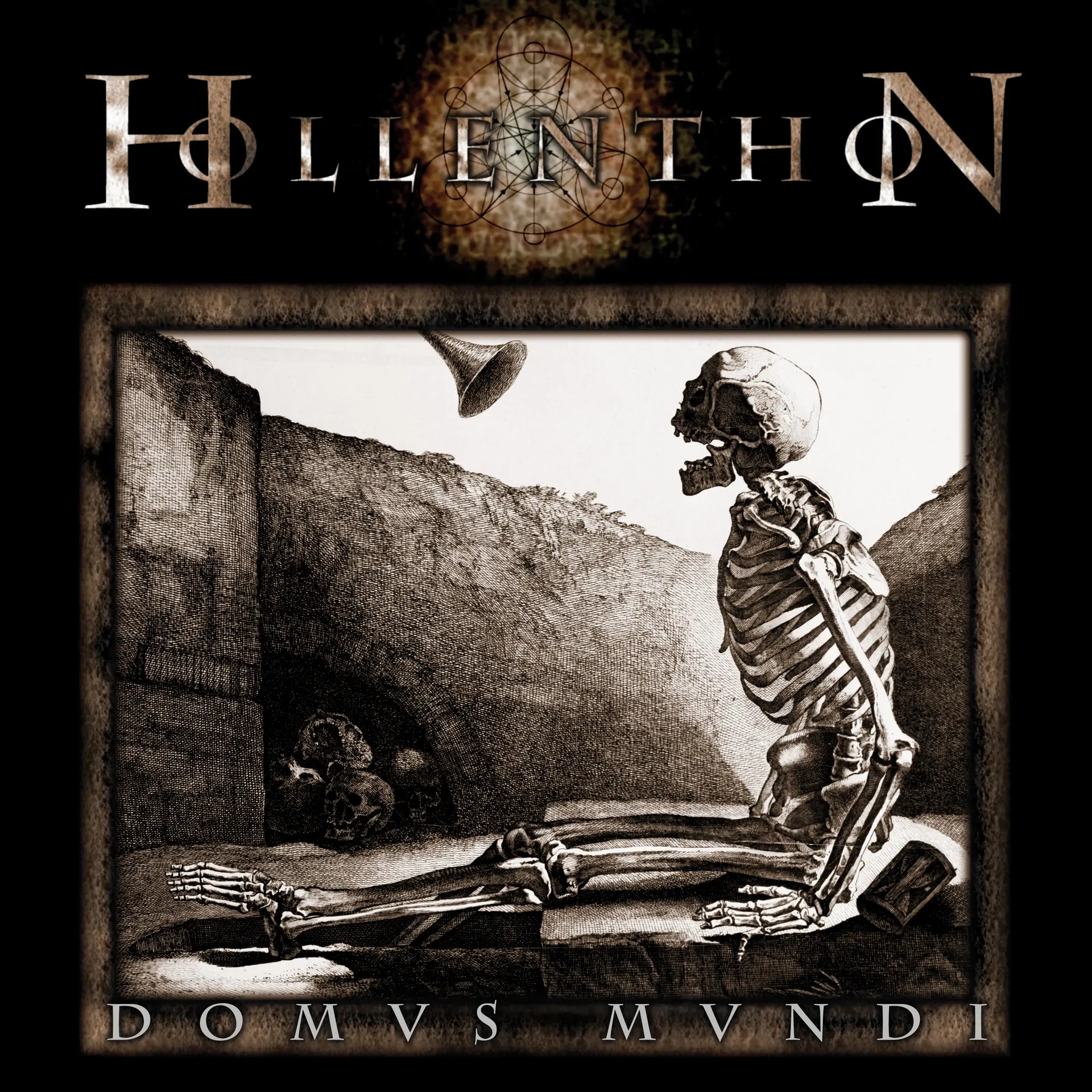 HOLLENTHON - Domus Mundi · GREY/BLACK MARBLED LP (Death Metal Vinyl) · Picture 1