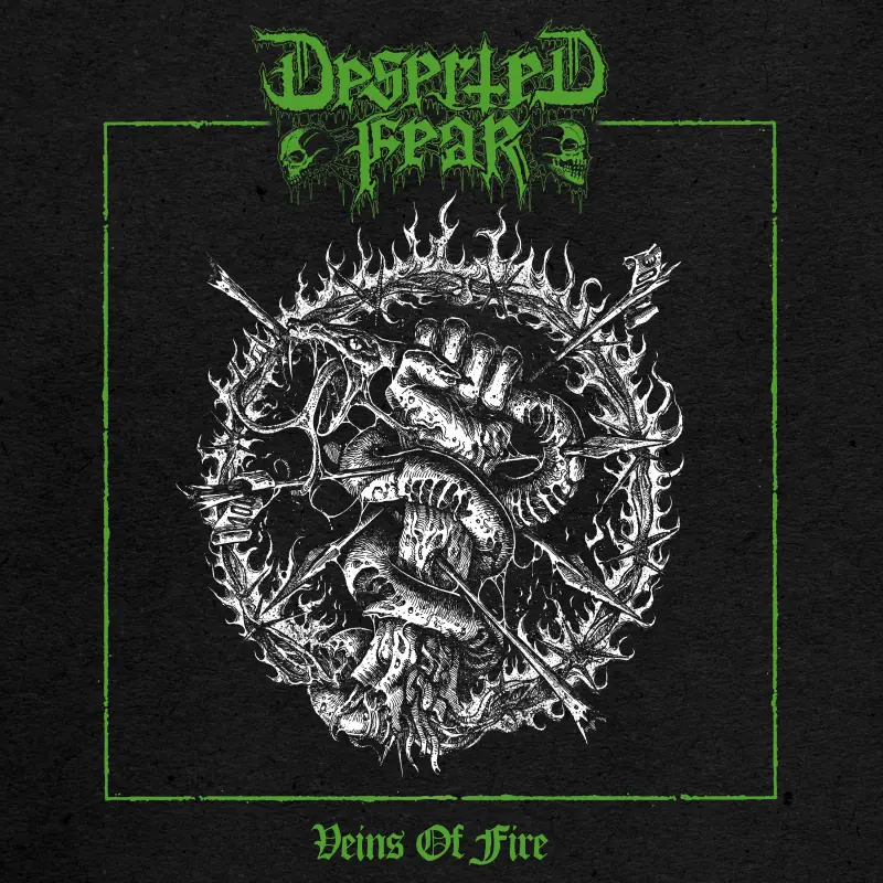 DESERTED FEAR · Veins Of Fire | GREEN LP (Death Metal Vinyl) · Picture 1