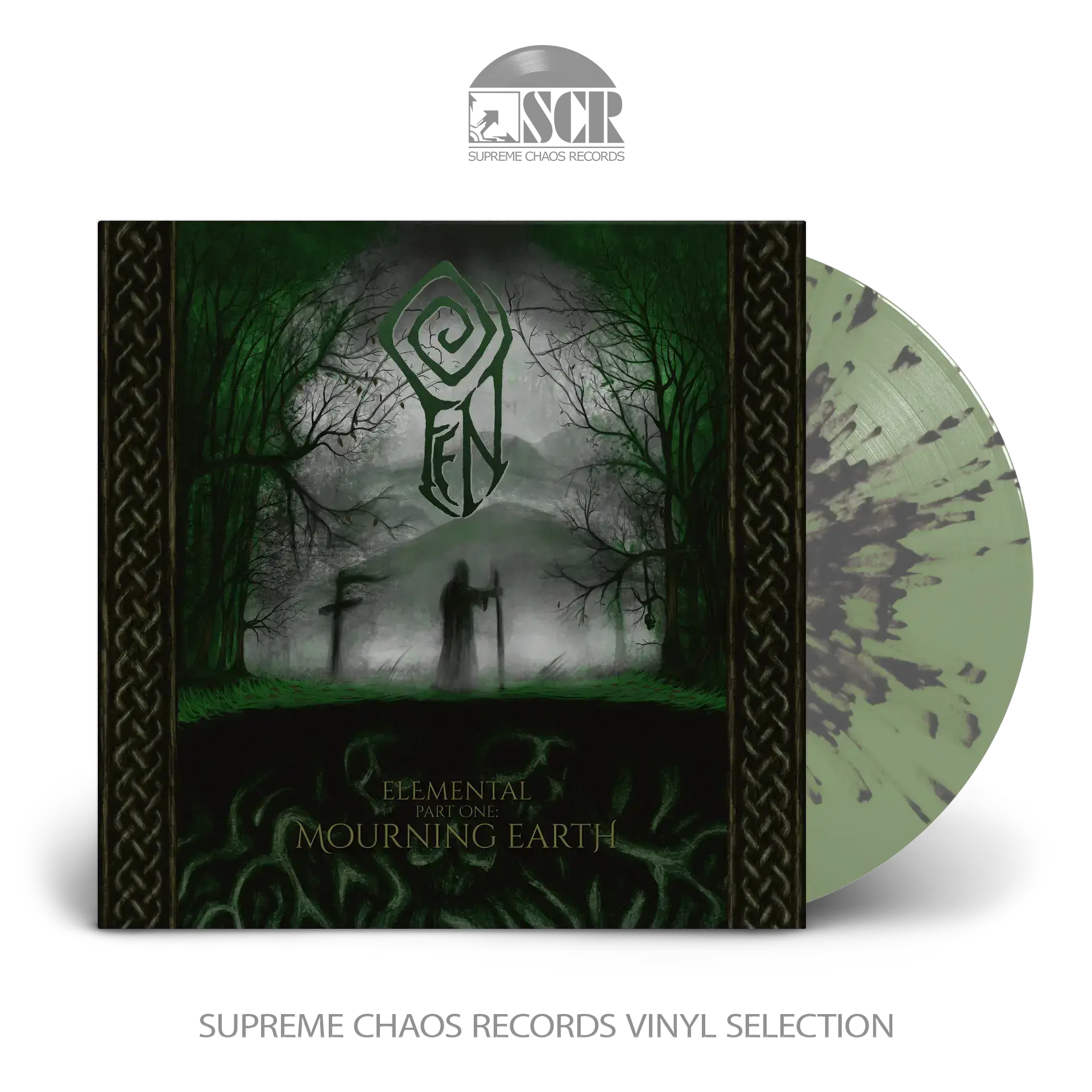 FEN · Elemental Part One: Mourning Earth | GREEN/BLACK SPLATTER LP (Post Metal/Black Metal Vinyl)