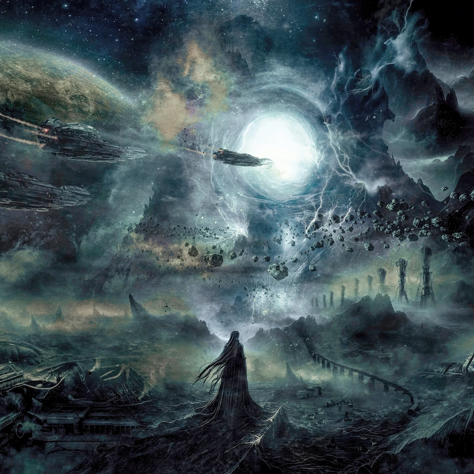 NYKTOPHOBIA · To The Stars | BLACK LP (Death Metal Vinyl) · Picture 1