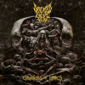 DEFEATED SANITY · Chronicles Of Lunacy | GOLD SPLATTER LP (Brutal Death Metal/Technical Death Metal Vinyl) · Picture 1