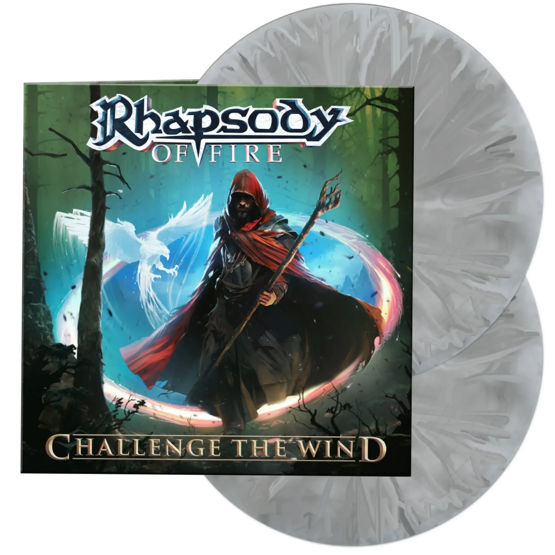 RHAPSODY OF FIRE - Challenge The Wind · WHITE MARBLED DLP (Symphonic Metal Vinyl)