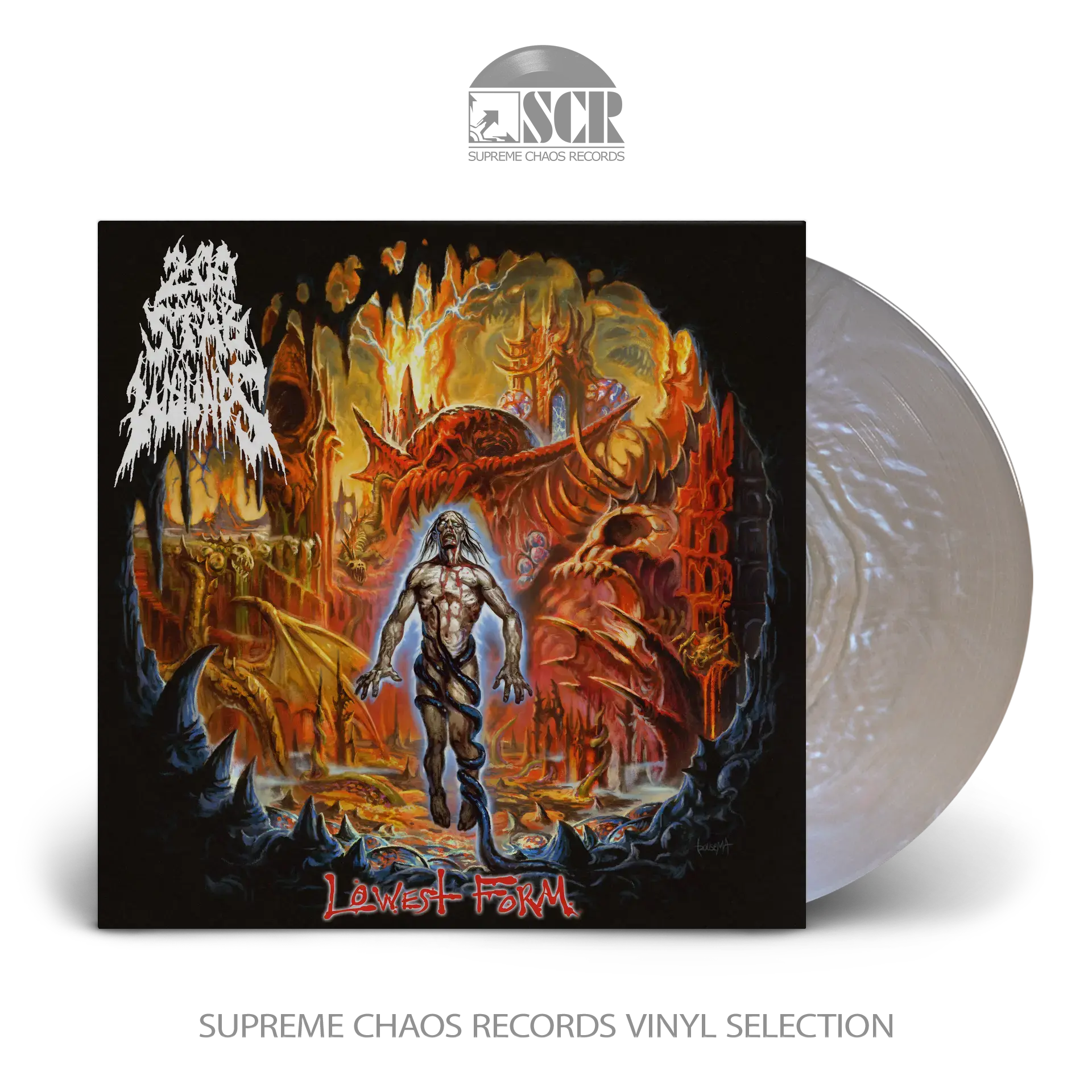200 STAB WOUNDS · Lowest Form | WHITE BLUE LP (Death Metal Vinyl)