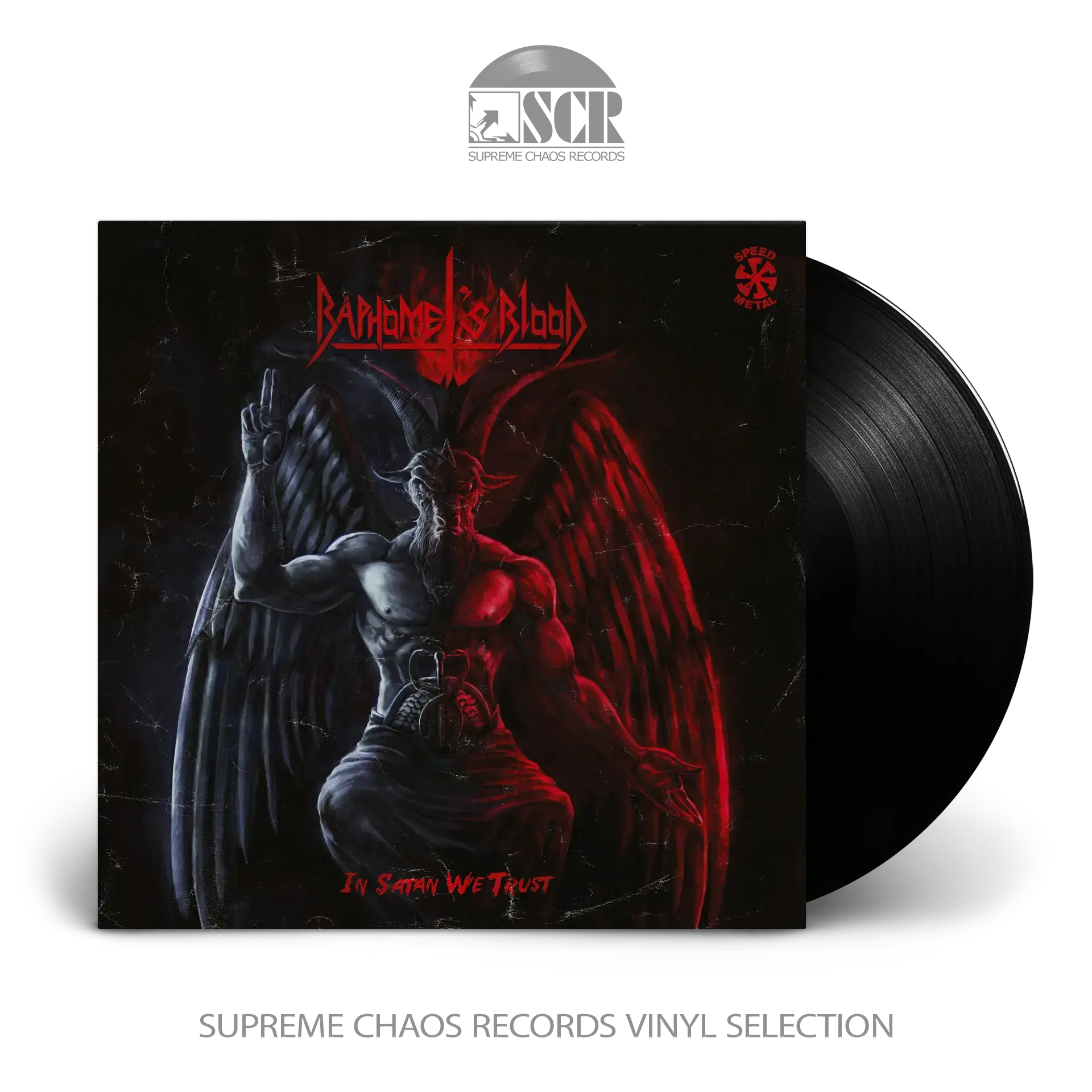 BAPHOMET'S BLOOD - In Satan We Trust [BLACK LP] (Speed Metal Vinyl)