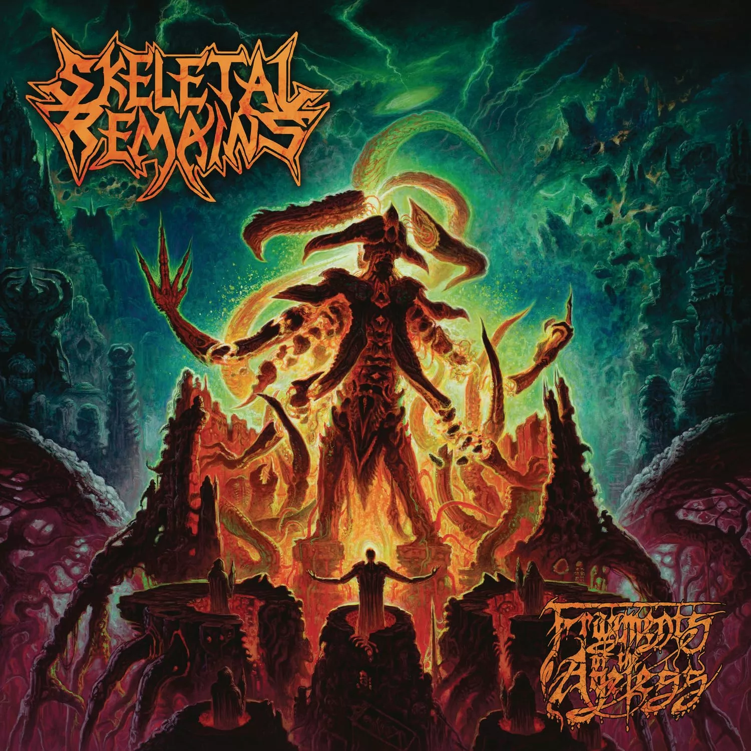 SKELETAL REMAINS · Fragments of the Ageless | TRANSPARENT MAGENTA LP (Death Metal Vinyl) · Picture 1