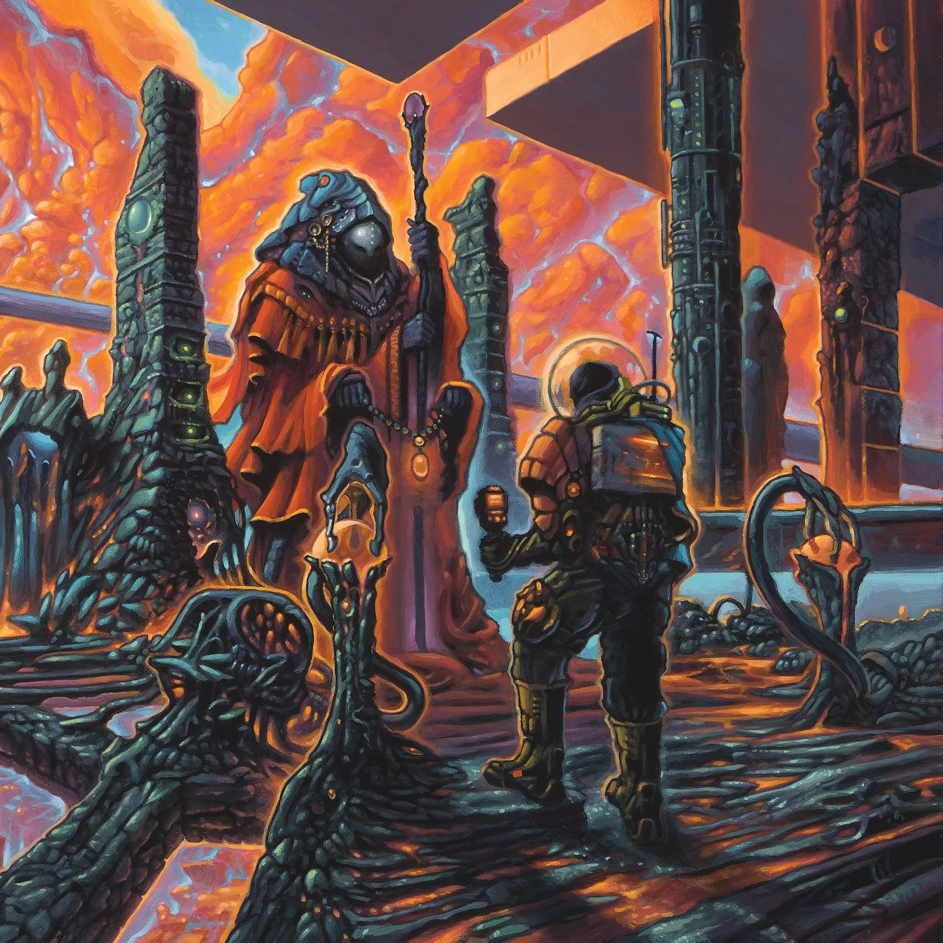 CRYPTIC SHIFT · Overspace & Supertime (Tour Edition) | MARBLED 2LP (Technical Death Metal Vinyl) · Picture 1