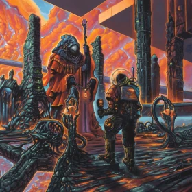 CRYPTIC SHIFT · Overspace & Supertime (Tour Edition) | MARBLED 2LP (Technical Death Metal Vinyl) · Picture 1