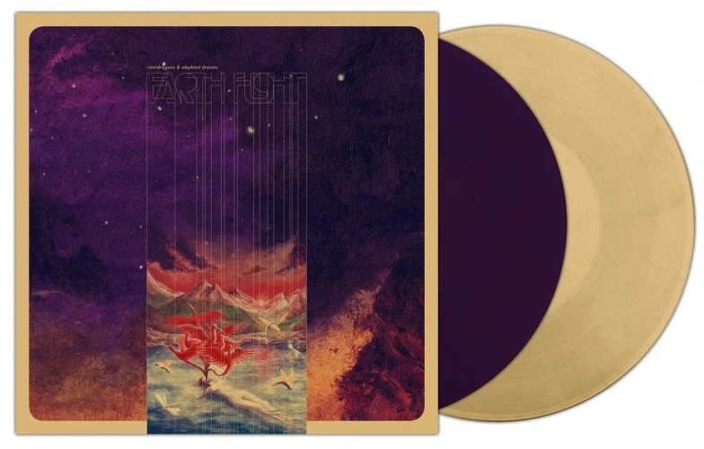 EARTH FLIGHT · Riverdragons & Elephant Dreams | AMBER/PURPLE 2LP (Progressive Rock Vinyl)