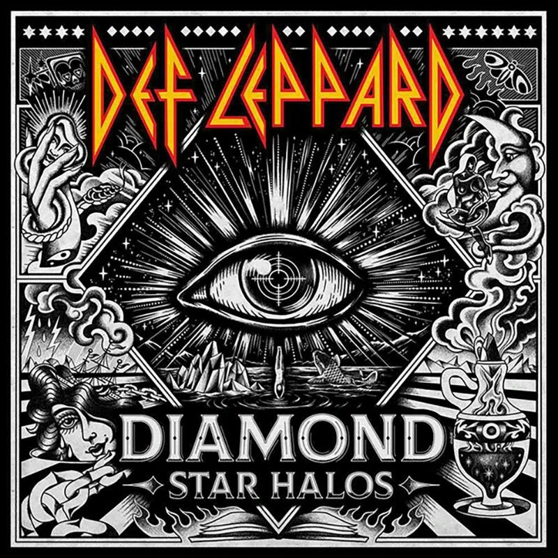 DEF LEPPARD · Diamond Star Halos | BLACK 2LP (Hardrock Vinyl) · Picture 1